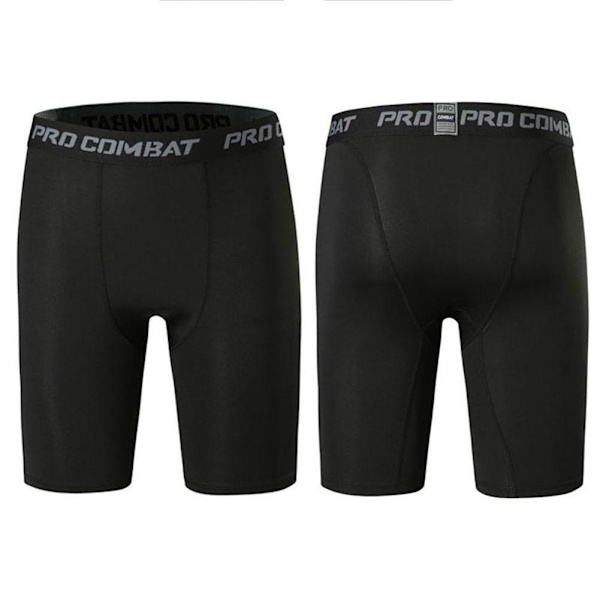 Basketbol Herr Leggings Kompression Byxor Sport Leggings Basketbol Fem Punkter Shorts Snabbtorkande Löpning Träning Fitness Byxor Elastiska Gray line XXXL