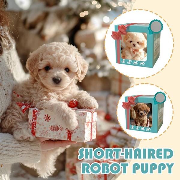 Min Realistiska Robothundvalp Elektronisk Interaktivt Husdjur För Flickor Gåvor -AA Hund E5K1