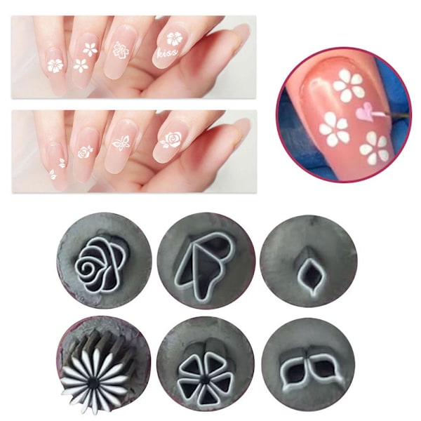 10-delars Nagelset Praktisk Nagelförsegling Nagelkonst Stämpel Penna P3h4 D 1pcs