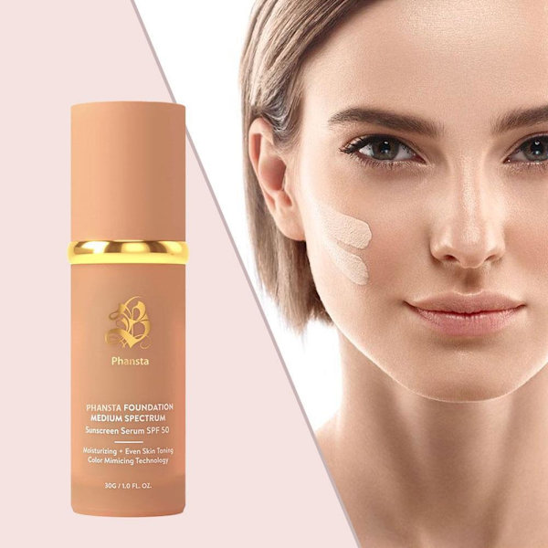 30g Biomimic Foundation 4 i 1 - Medium Spectrum Foundation Flytande Gåva.