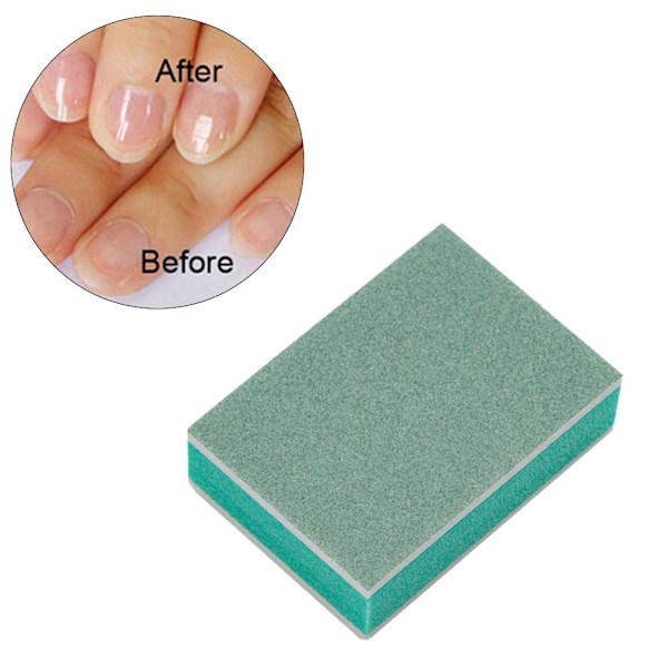 5/20 st Mini Nagelbufferblock Nagelkonst Sandpapper Polering UV Gel Glänsande Buffer Filar DIY Filset Green and WhiteA 1pcs 10pcs