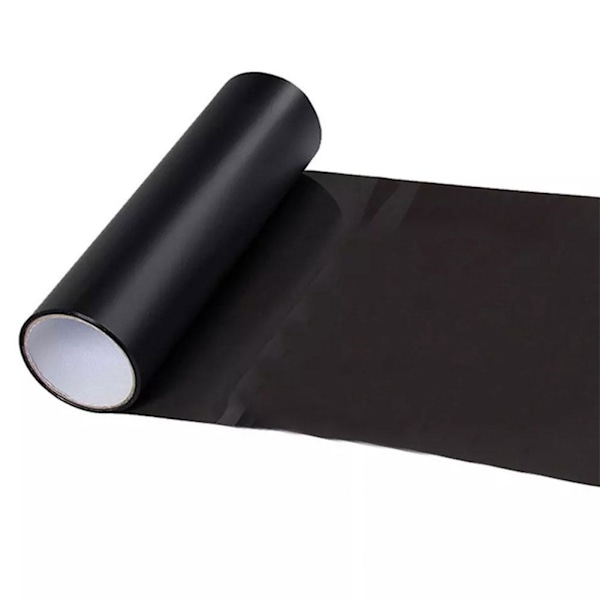 Bil Strålkastare Glansig Färgskiftande Film Färgskiftande Broms Bakljus Fil X9H2 Deep black 30cm*60cm One size