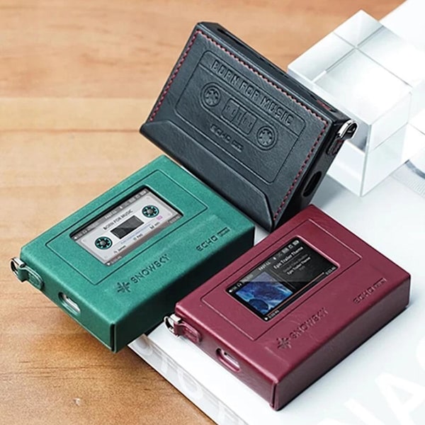 För Fiio Echo Mini Musikspelare Skyddsfodral SnowSky Echo Mini Läder Ca E3C5 Red for FiiO SK