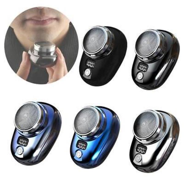 Bärbar Elektrisk Rakapparat Mini-rakning för Män USB Uppladdningsbar Rakapparat Resor Hemma Gradient Blue One-size