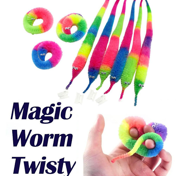 Magisk Mask Twisty Larv Sjöhäst Alv Magisk Rekvisita Svängande och rörlig sjöhäst barnleksak random one-size