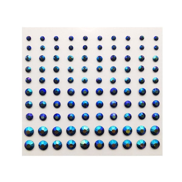 Ögonbrynsmakeup Ansikte Multi-storlek Pärla Ögonbryn Ansikte Borr Strass Dekoration J1Q9 white ab 1pcs