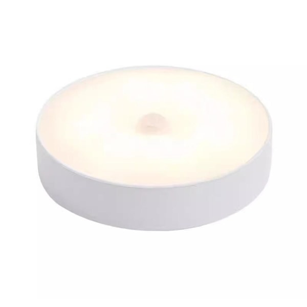 Uppladdningsbar Rörelsesensor Nattlampa, Rörelsesensor Lampa Inomhus, Sladdlös Batteridriven LED Nattlampa med Fäste, Auto-På/Av Liten Ni Warm light 1pcs