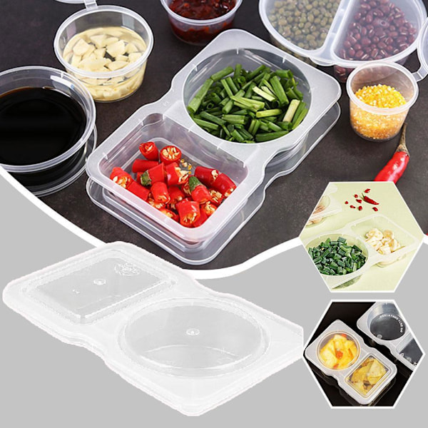 Återanvändbara Snack Pack Behållare, Nöt Ost Hopfällbara Snack Behållare A1U0 A 20pcs