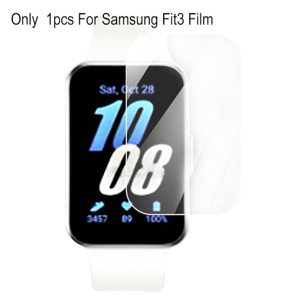 HFINGAQEX Mjuk TPU Klar Smartband Skydd för Samsung Galaxy Fit 3 Smart Armbandsskydd TPU För Fit3 Skärm R3R6 Skydd