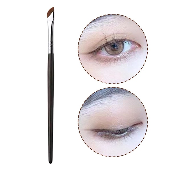 Bevel Eyeliner Borste Foundation Ögonbrynsborste Ultrafin Sminkborste Portabel D0