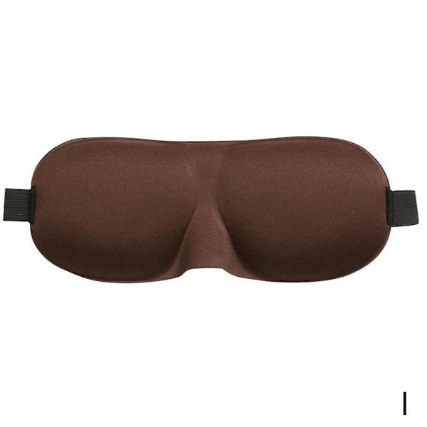 3D Reseögonmask Sovmask Vadderad Skugga Skydd Vila Avslappning Sovbindel Z1O0 coffee one-size