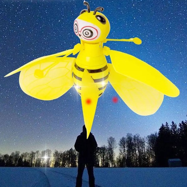 Flygande Fée Honungsbi Dockor Magiska Julklappar Infraröd Kontroll Induktioner Snabbt~ yellow one-size