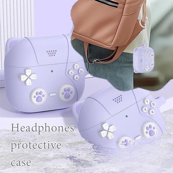 Skyddande stilfullt fodral för Airpods 4-serien H7I5 Hörlurar T4T7 O7S1 black For AirPods 4