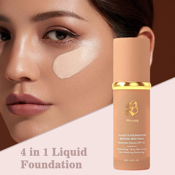 30g Biomimic Foundation 4 i 1 - Medium Spectrum Foundation Flytande Gåva.