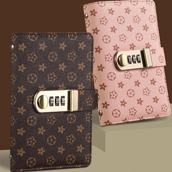 Hemlig Magisk Lås Läderbok För Att Spara Kontanter Och Värdesaker Pengabox Automatisk Alkan Ya Mini Y8c7 dark brown One size