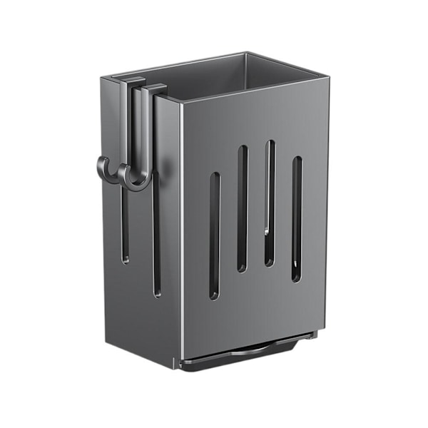 Vägghängd köksredskapshållare avloppsställ bricka hylla förvaring E9C5 P4S2 Grey One size