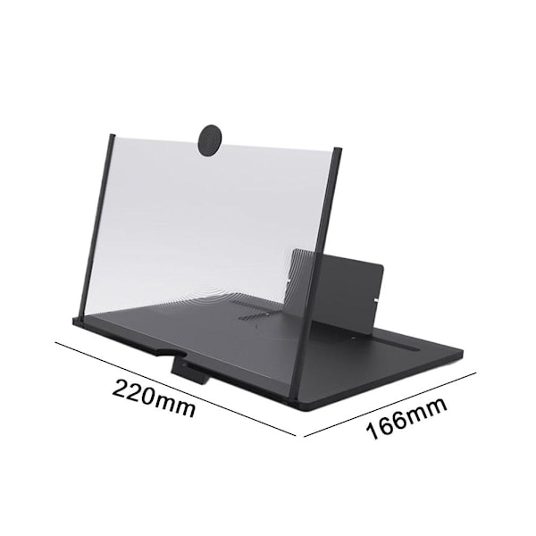 Mobilskärmförstorare Videoförstärkare Ställ Fäste Skärm Telefon Z2F1 R1P5 Black 1 PCS