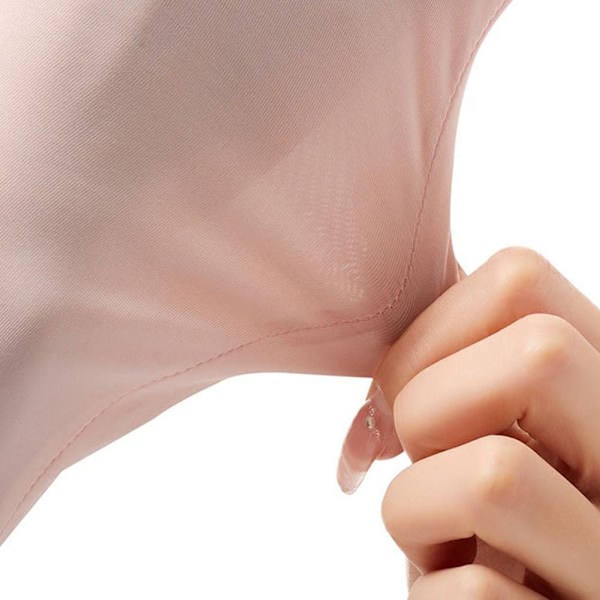 Fingerlösa damhandskar för solskydd, sommarhandskar, UV-skyddshandskar, svala handskar i is-silke för utflykter beige one size