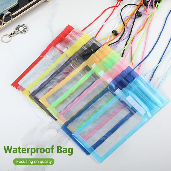 Vattentät Väska Transparent Dammtät Förseglad Dykväska Pekskärm. ~χ U9S7 A8H4  blue 11x27