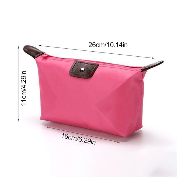 【cod】 Clutchväska Stor Kapacitet Högkvalitativ Socker Smink Portabel Sommar Damväska Liten A8y7 Rose red One size