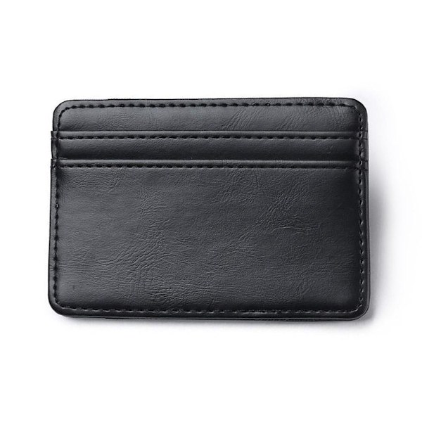【Lägsta Pris】Koreansk Stil PU Läder Magisk Plånbok Korthållare Färg Mynt Dragkedja Neutral N7S5 brown One-size