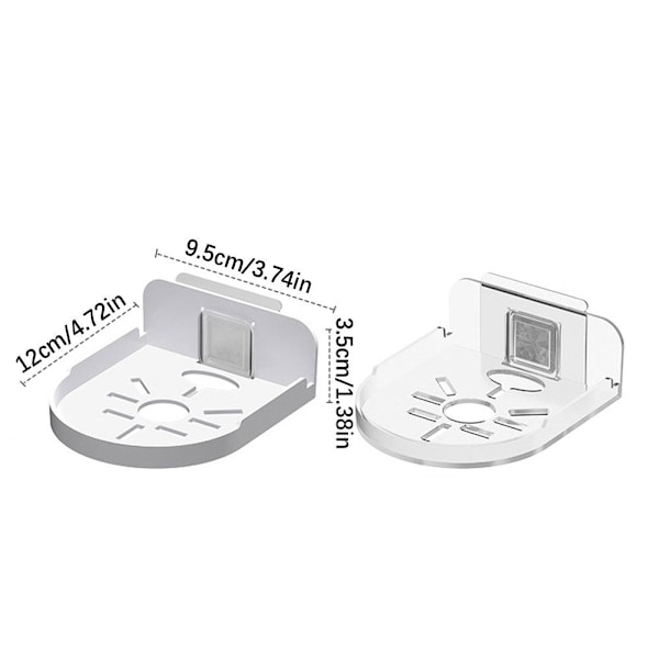 Lättinstallerat övervakningsstativ Fri-punch Akryl Fäste CCTV Kamerahållare Projektor N3e9 white one-size
