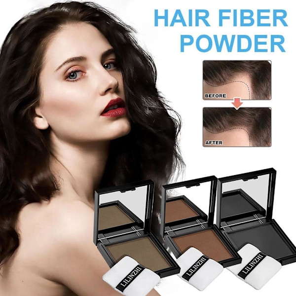 Hårlinjepuder Täcker Hög Panna Naturlig Färgning Hårfärg P Black 12g