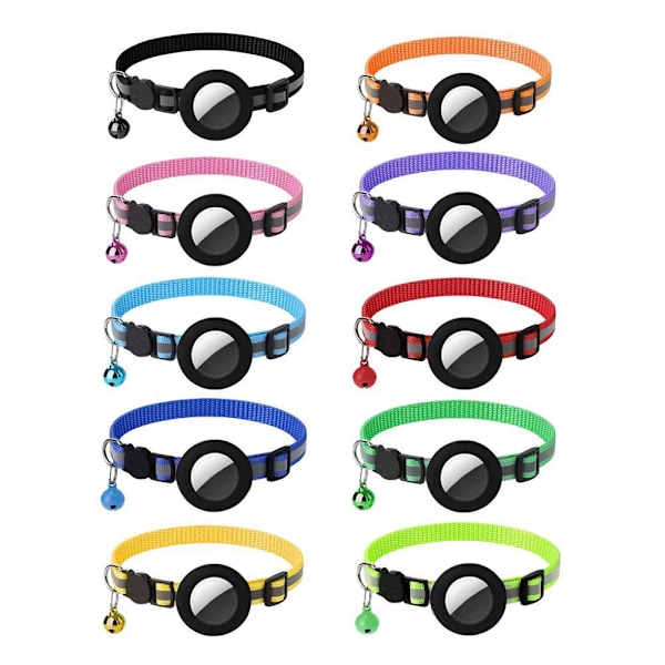 Säkerhetskoppel Kattunge Halsband Snabbkoppling Reflex US Vis HOT Bell L2S2 Fluorescent green 1pcs