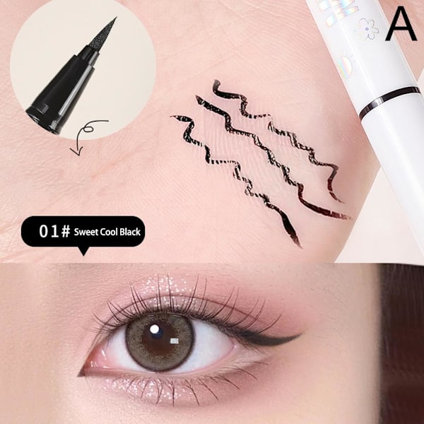 Färgglad Flytande Eyeliner Penna Makeup Vattentät Långvarig Matt Eyeliner P O9F6 04 # Wine Red 1.5g