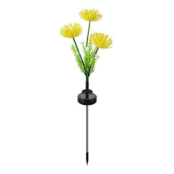 Solcellsdrivna Trädgårdslampor, Solcellsblommor Vattentäta IP65 Solcellslampor, Utomhus Landskapsbelysning Dekorativ för Gård Gräsmatta Uteplats yellow 1set