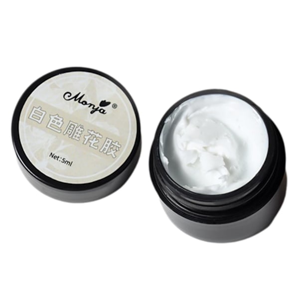 Nagel Skulpteringslim Vitt Skulpteringslim Mjukt Godis Icke-klibbigt Enkelt Black 5ml