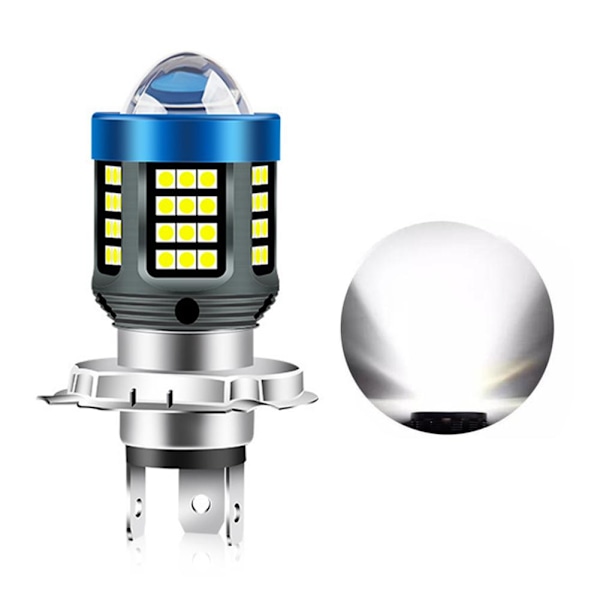 LED Motorcykelstrålkastare H4 BA20D P15D Vit/Gul Ultra Hög Ljusstyrka ◆ C4Y5 White H4 One size