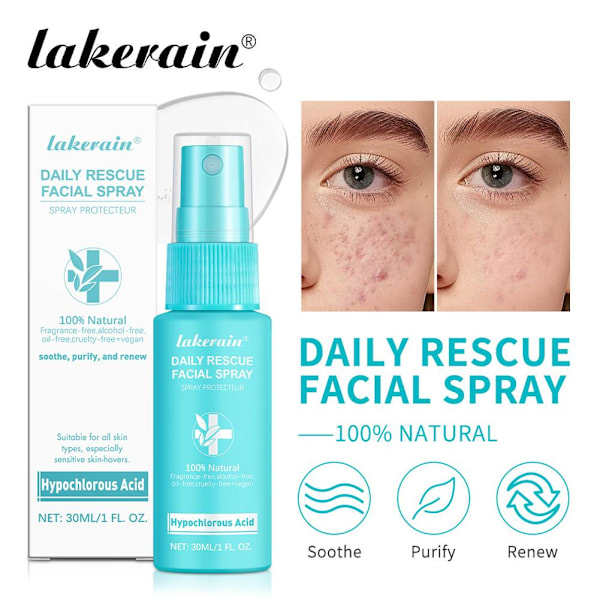 Hypoklorsyra Spray Ansikte, Daglig Res-cue Ansikts 30ml AU 2025 Spray W7E9