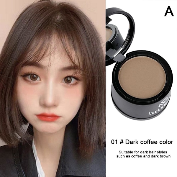 Fluffigt Tunt Puder Hårfäste Skugga Täcker Utväxt Döljare P4J1 dark coffee 4g