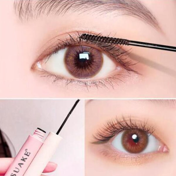 SUAKE Vattentät Mascara Långvarig Makeup Liten Borste Tät Mascara Lång Smal Lockig Huvud Y2O3 brown 5g
