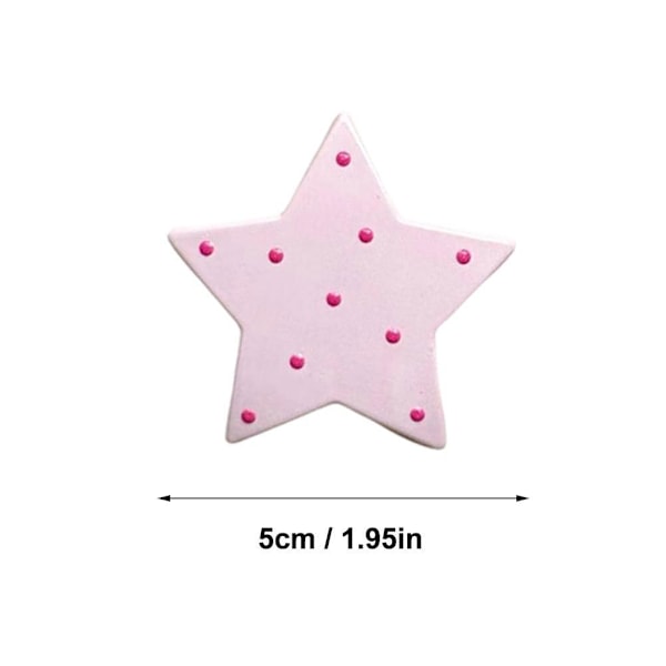 Rosa prickig rosett femuddig stjärna huvudbonad Urholkad stjärnrosett R7 tillbehör Z5K2 PinkE One size