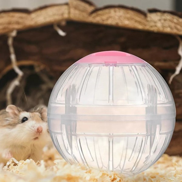 10cm Färgglatt Hölje Löpboll Litet Husdjur Hamster Leksak Träning Fitness Hjul Hamster Löpning M9d0 pink 1pcs