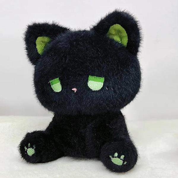 Fashion Emo Kitten Plysch Björn Docka Leksak Tecknad Fluffigt Djur Gosig Samlarobjekt Stoppad T2v1 Golden eyes 1pcs