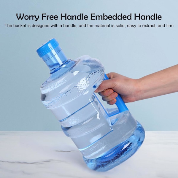 Stor Återanvändbar 3/5 L Vattenflaska Dunk Behållare BPA-fri Kontor Hem-- blueB 7.5L