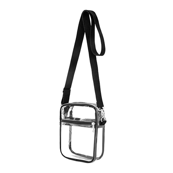 Transparent Axelväska Strandväska Förvaringsväska Vattentät Stor Kapacitet Festival Songkran Väska A2z4 Black One size