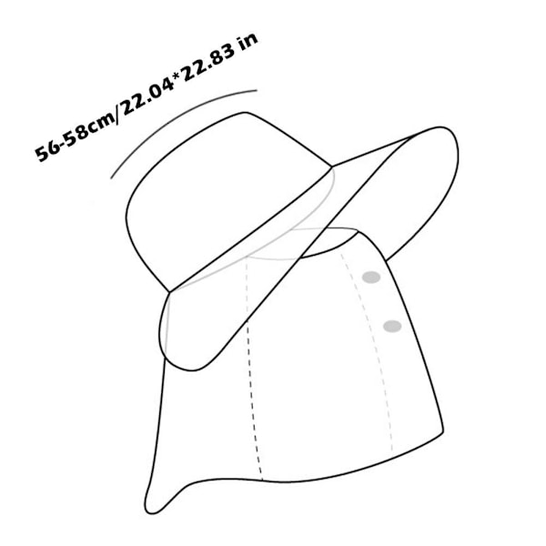 Solhatt UV Solskydd Hatt Trädgård Avtagbar Nacke Ansikte Flik Hatt Keps Ny Q6  pink 1pcs