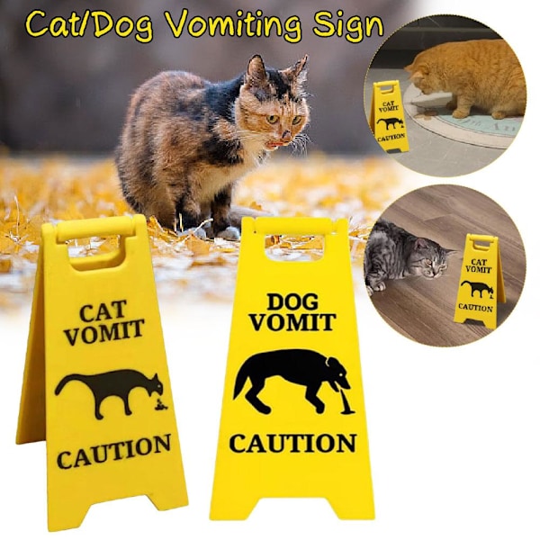 Rolig Katt - Kräk Skylt Gåva Trädgårdsskyltar Ny Varningsskylt 2025-UK cat+dog 2pcs