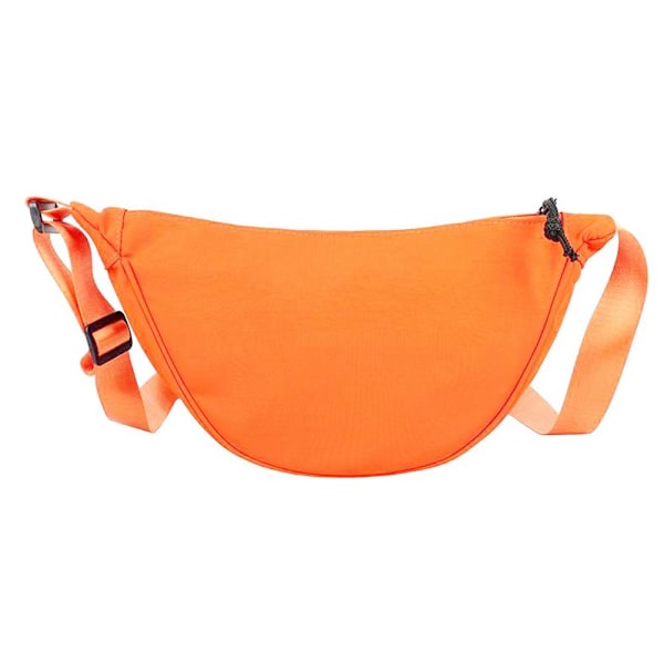 Enkla Crossbody Väskor Mode Kvinnor Män Dumpling Väskor Portabla för Arbete ■у W5A5 orange one-size