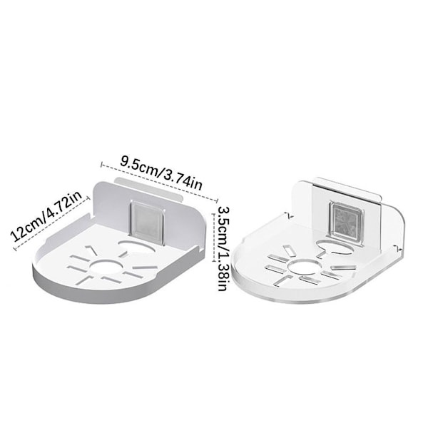 Lättinstallerat övervakningsstativ Fri-punch Akryl Fäste CCTV Kamerahållare Projektor N3e9 white one-size