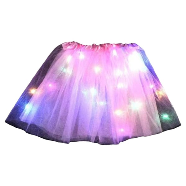 LED Ljuskjol Balettkläder Lysande Maskerad Sparklin A3c4 Pink 30cm