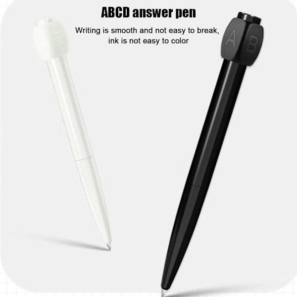 Decompression Roterande Gel Penna Svar Penna Nyhet Abcd Kulspetspenna✨w M4J6 R7D4 black one size