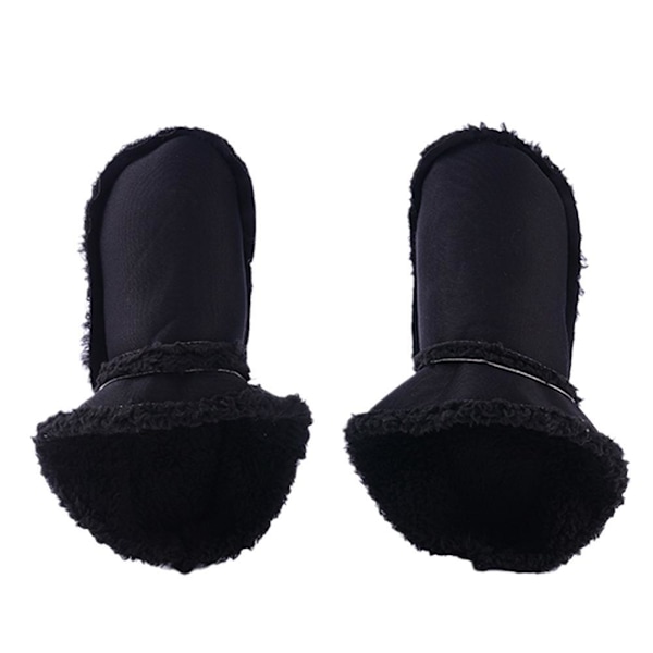 CUIKOSAER Vintertofflor Foder Plysch Päls Tofflor Foder Slip-in, Innersulor för Crocs Tofflor Ersättning, Vit Pälsinsats, Varma Hustomtar Fleece black 37-38