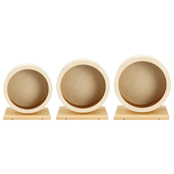 Hamster Trähjul Tyst Hjul Litet Djur Träningshjul Tillbehör D2U8 25cm 1pcs