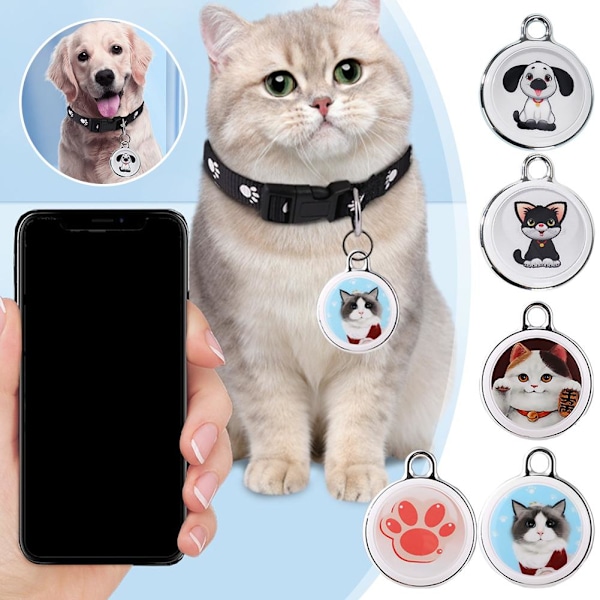 Pet Locator Trådlös Vattentät Anti-förlorad Halsband Smart Enhet P7F8 O1U9 2 1pcs