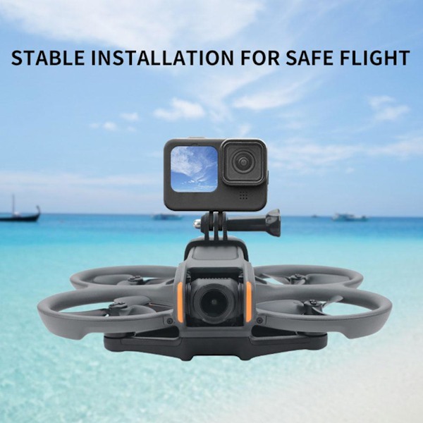Kamerafäste för DJI Avata 2, Övre Expansionsfäste Adapter för DJI Avata 2, för Fast Kamera Drönarfäste Sport Snap Tillbehör,f